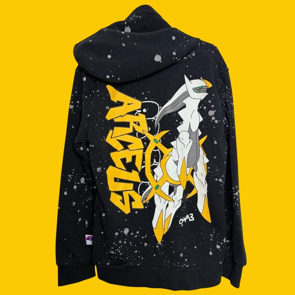 Pokemon Kids Hoodie Arceus 0493 Boy's Girl's S Black Sweatshirt Master Ball 2025